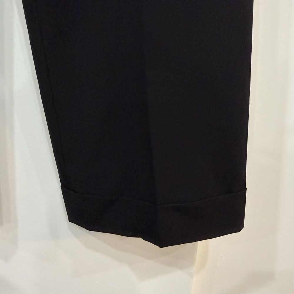 LOFT Black Wide Leg Trousers Size 8 Career Office Interview - Picture 3 of 5